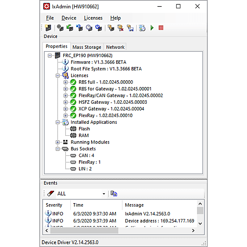 Ixxat Automotive Configuration Tool (ACT) - IxAdmin