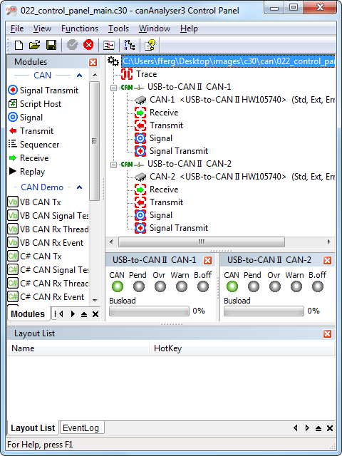 Control Panel