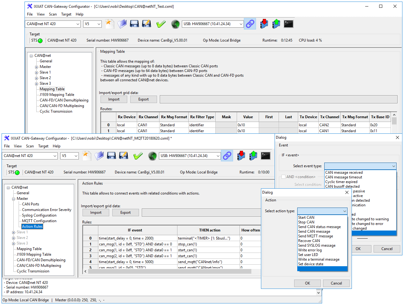 CAN@net NT 100 Congiguratie tool
