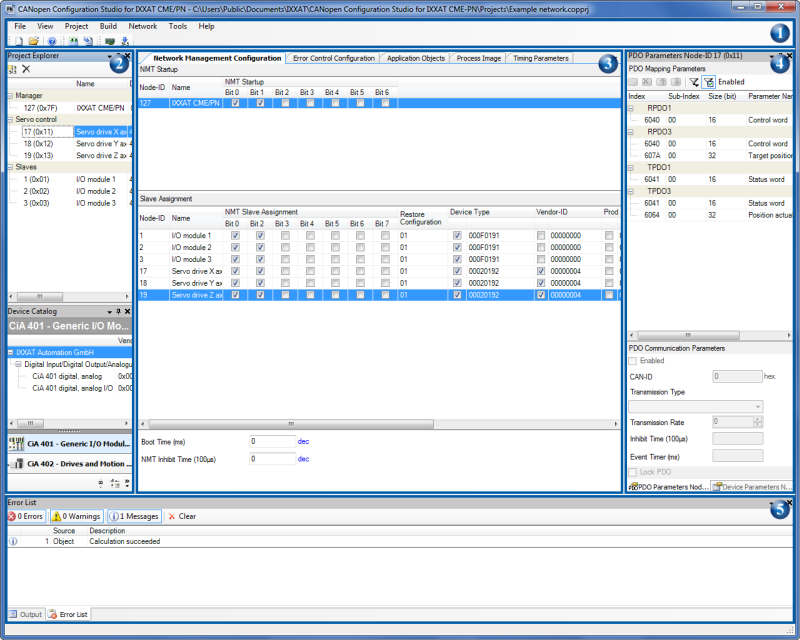 Ixxat CANopen Configuration Studio - Overzicht