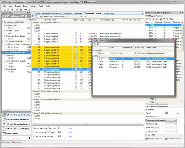 Ixxat CM CANopen Configuration Studio