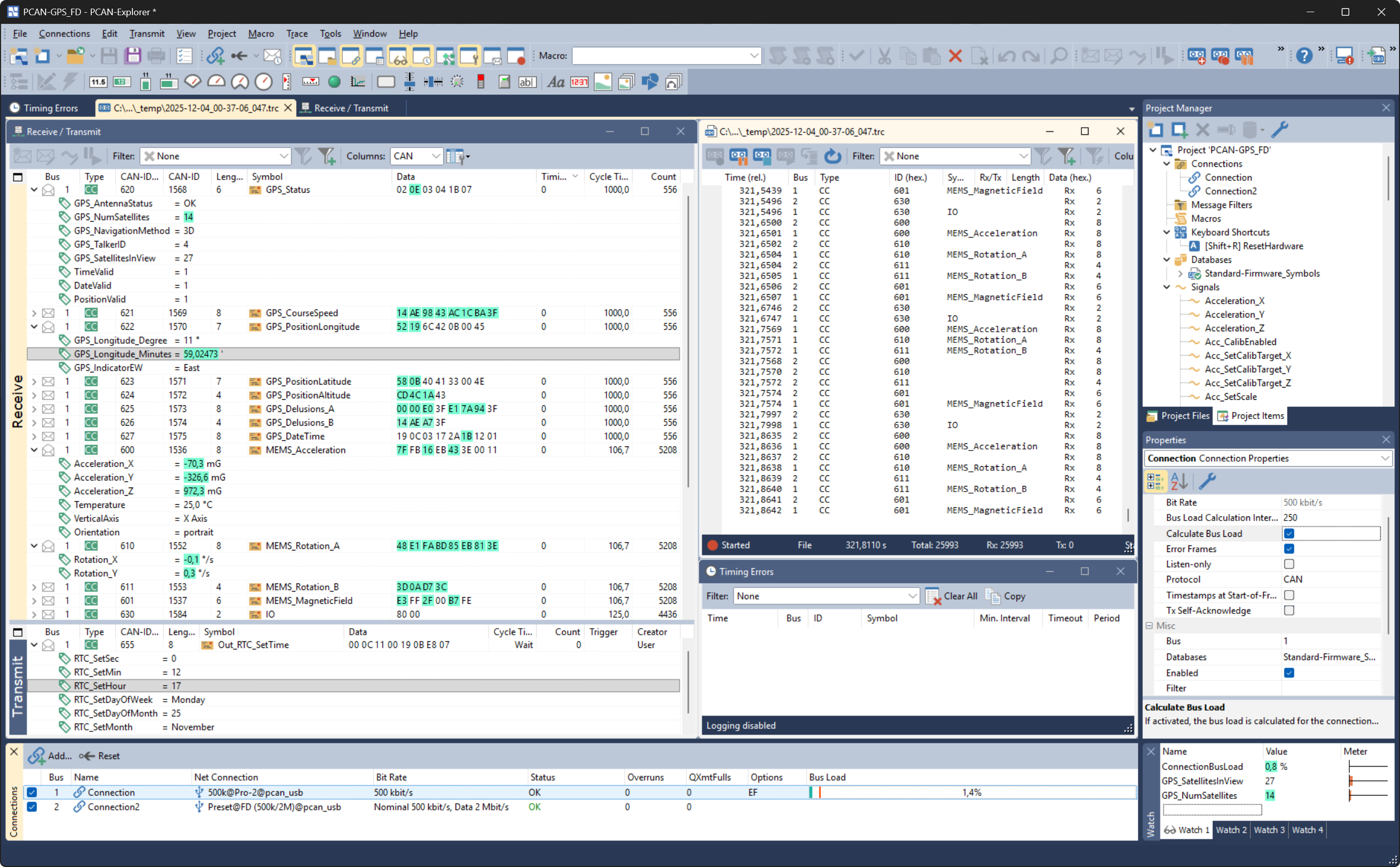 PCAN-Explorer 7 Main Screen